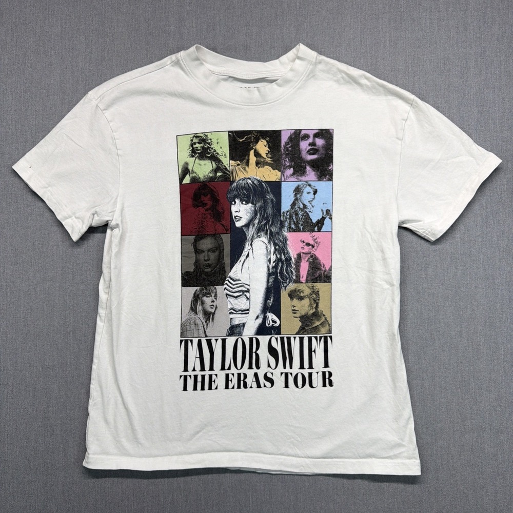 Taylor‎ Swift T-Shirt Women XS White The Eras Tour 2023 Concert Graphic Tee